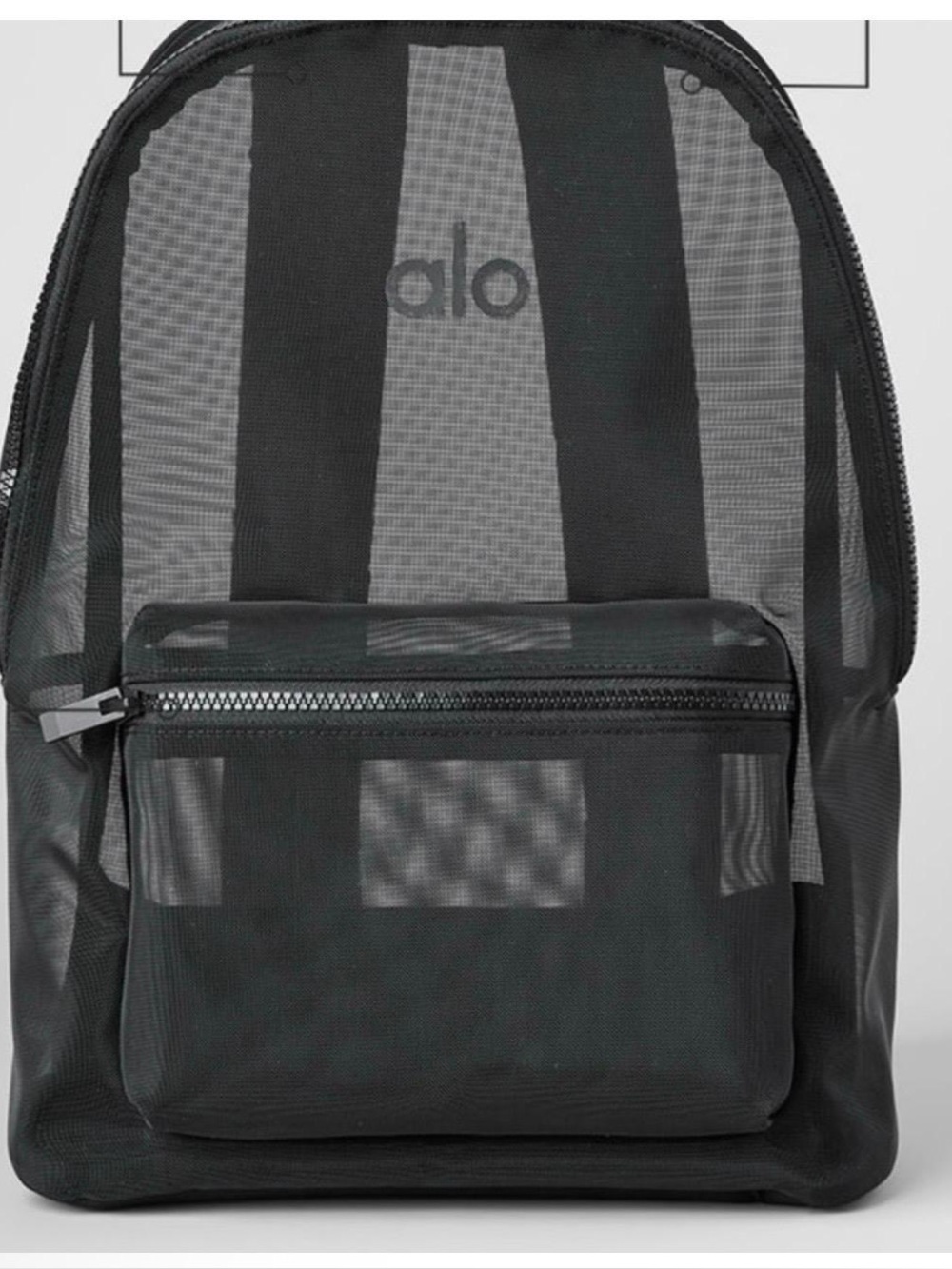 ALO Yoga charcoal mesh backpack
